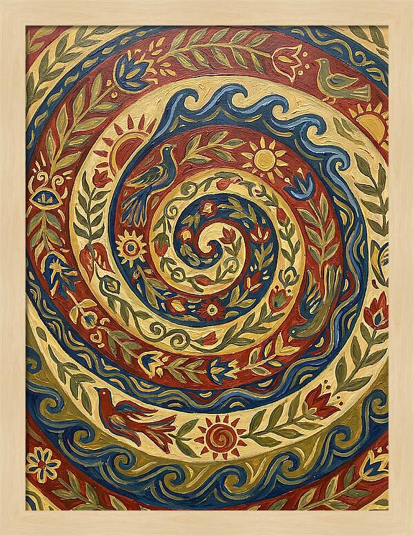 Abstract Spiral Folk