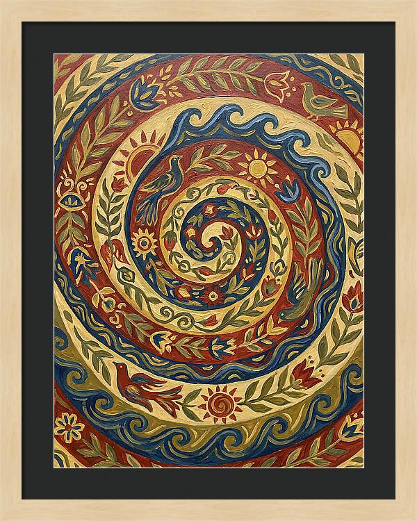 Abstract Spiral Folk