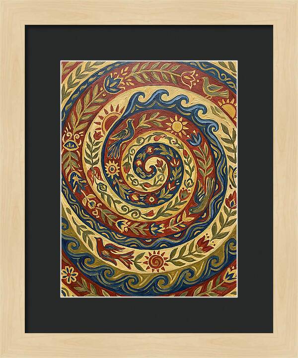 Abstract Spiral Folk