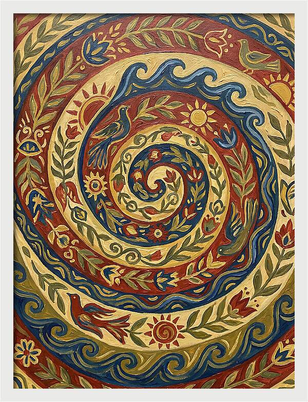 Abstract Spiral Folk