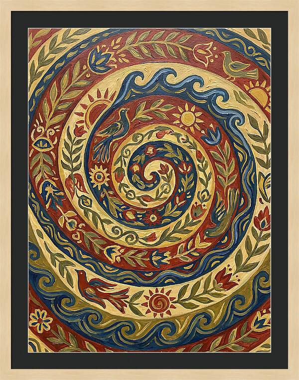 Abstract Spiral Folk