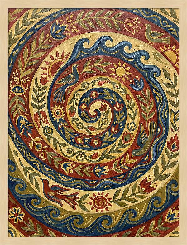 Abstract Spiral Folk