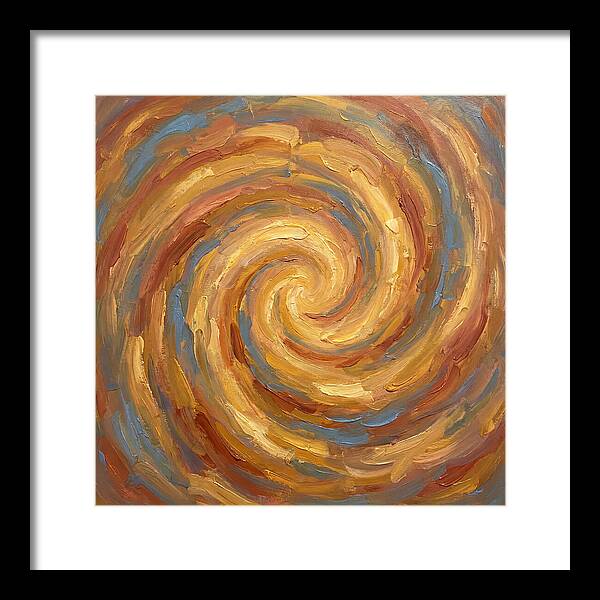 Abstract Spiral In Warm Tones