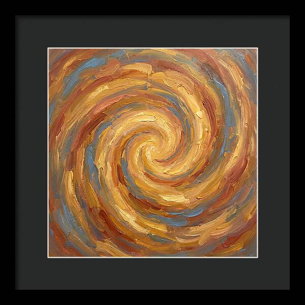 Abstract Spiral In Warm Tones
