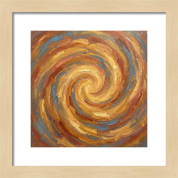 Abstract Spiral In Warm Tones