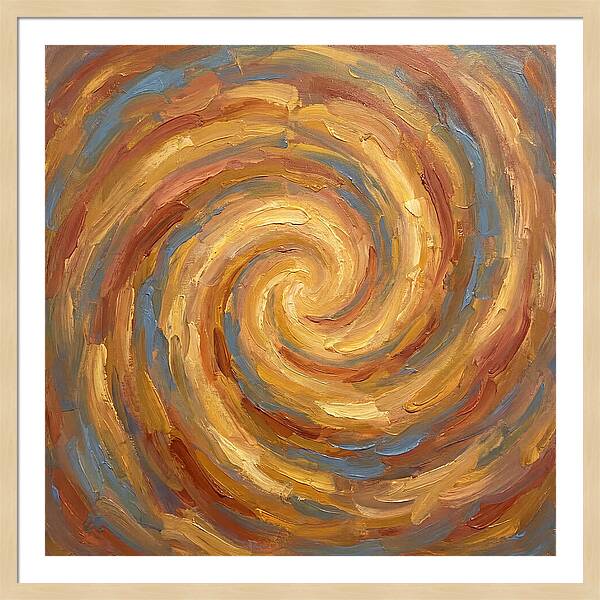 Abstract Spiral In Warm Tones
