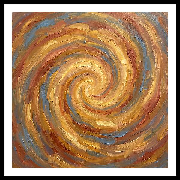 Abstract Spiral In Warm Tones
