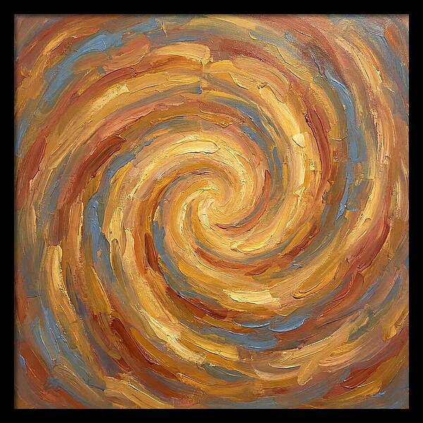 Abstract Spiral In Warm Tones