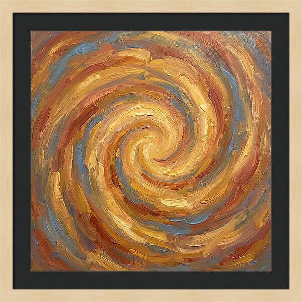 Abstract Spiral In Warm Tones