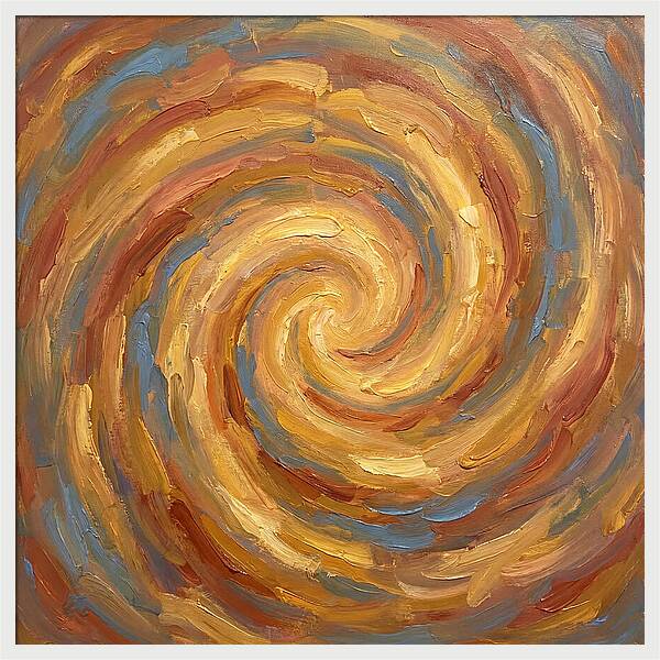 Abstract Spiral In Warm Tones