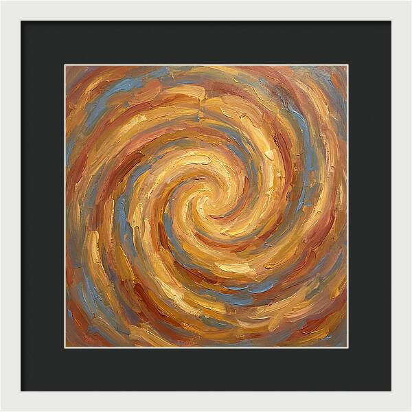 Abstract Spiral In Warm Tones