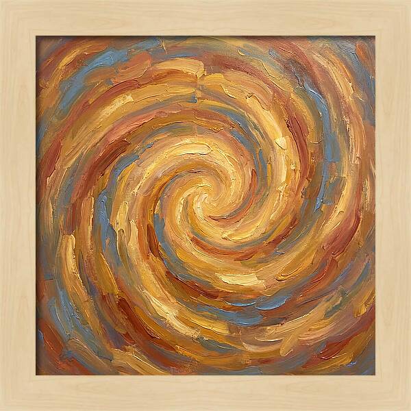 Abstract Spiral In Warm Tones