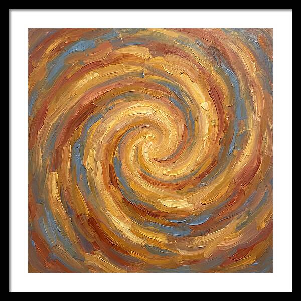 Abstract Spiral In Warm Tones