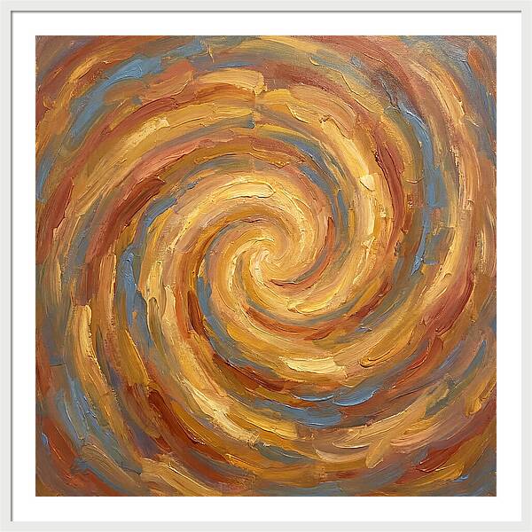 Abstract Spiral In Warm Tones