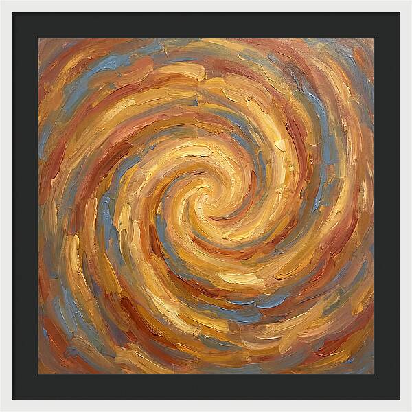 Abstract Spiral In Warm Tones