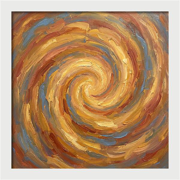 Abstract Spiral In Warm Tones
