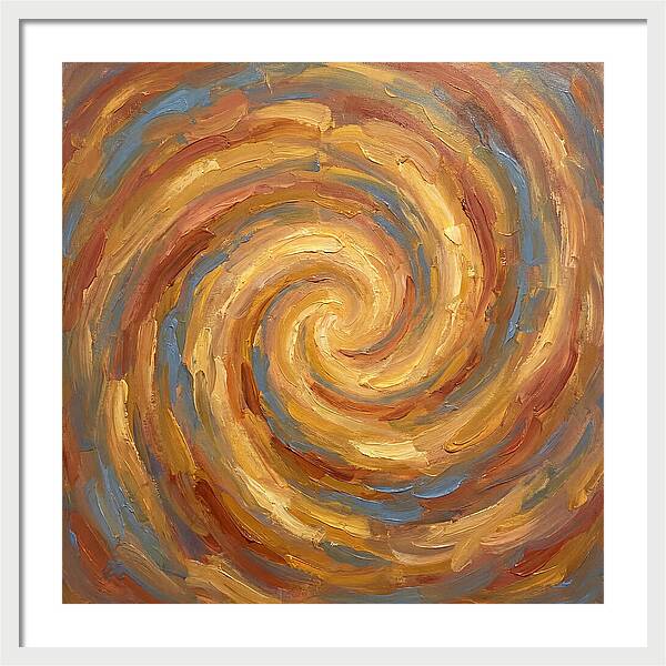 Abstract Spiral In Warm Tones
