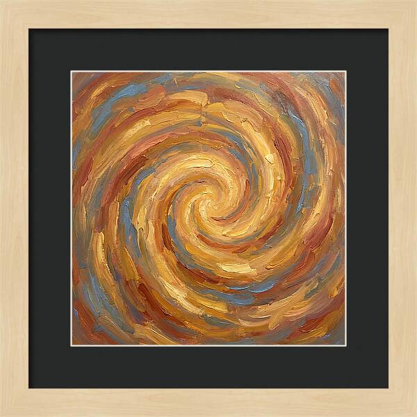 Abstract Spiral In Warm Tones