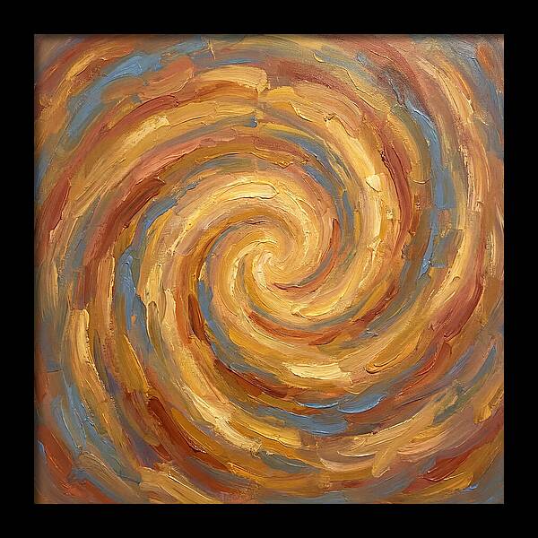 Abstract Spiral In Warm Tones