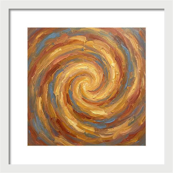 Abstract Spiral In Warm Tones