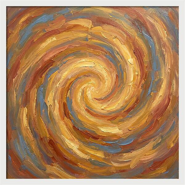 Abstract Spiral In Warm Tones