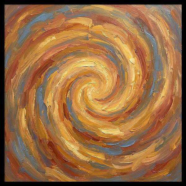 Abstract Spiral In Warm Tones