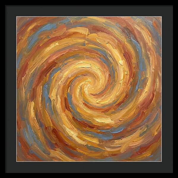 Abstract Spiral In Warm Tones