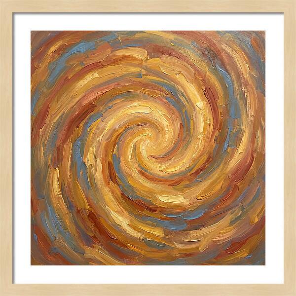 Abstract Spiral In Warm Tones