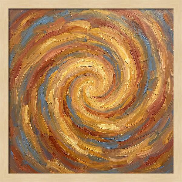Abstract Spiral In Warm Tones