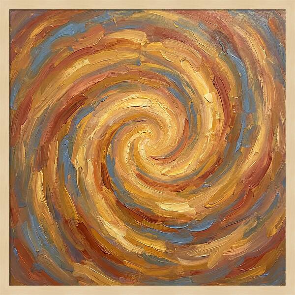 Abstract Spiral In Warm Tones