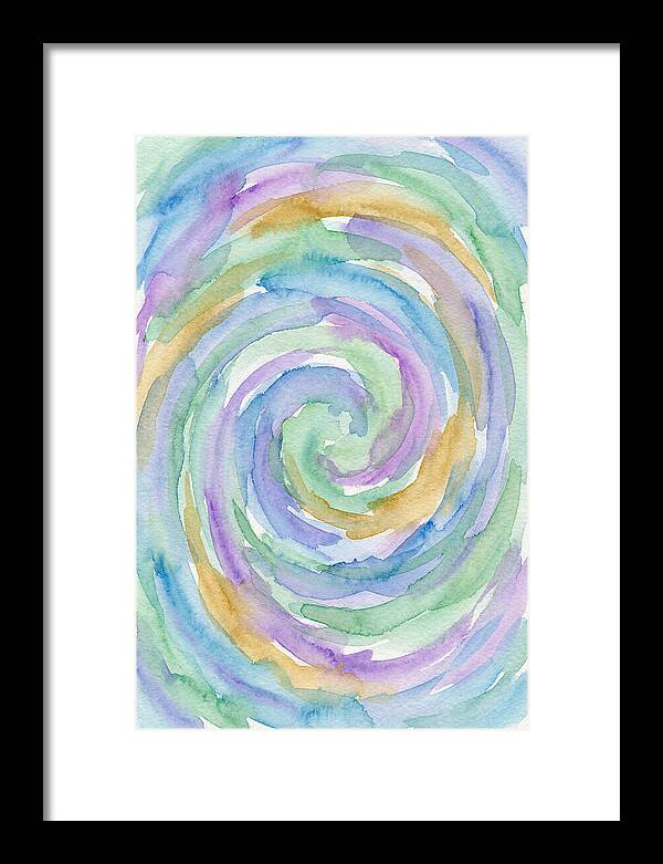Abstract Spiral Watercolor