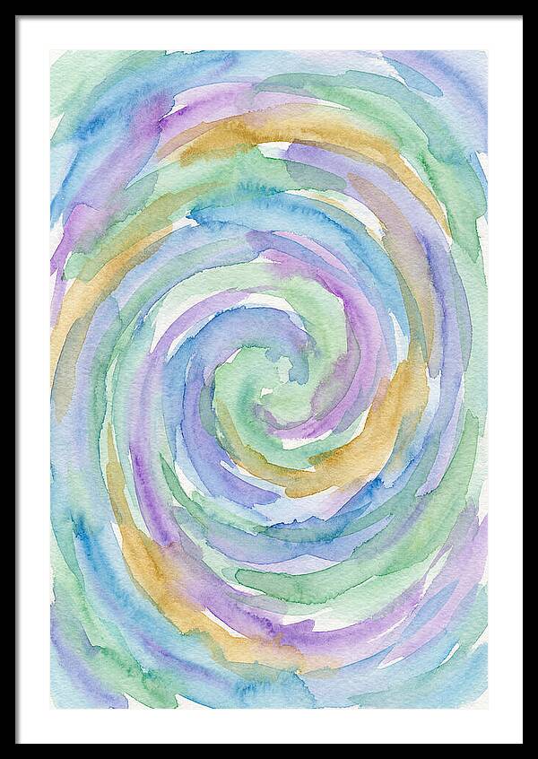 Abstract Spiral Watercolor