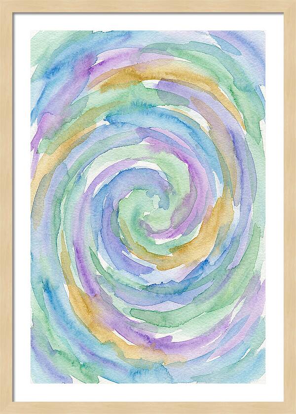 Abstract Spiral Watercolor