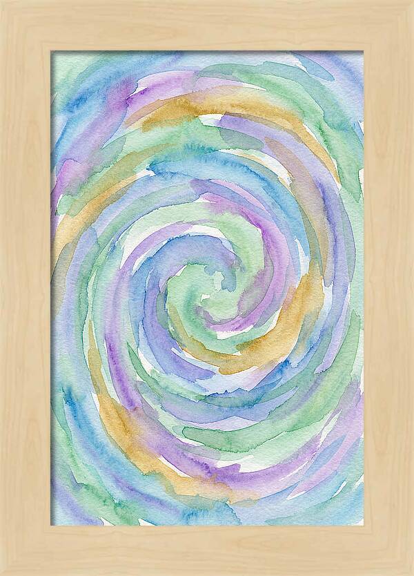 Abstract Spiral Watercolor