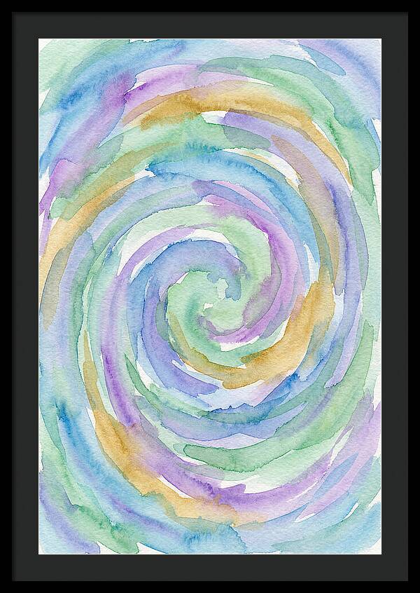 Abstract Spiral Watercolor