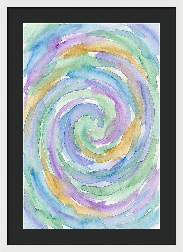 Abstract Spiral Watercolor