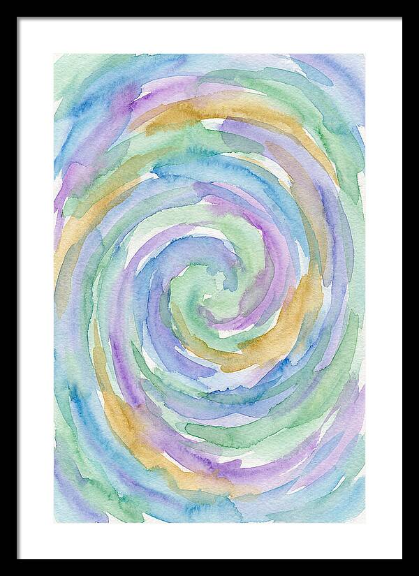 Abstract Spiral Watercolor