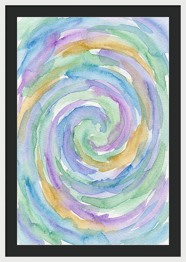 Abstract Spiral Watercolor