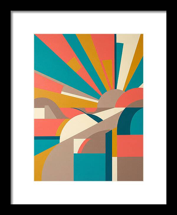 Abstract Sunrise In Bold Colors