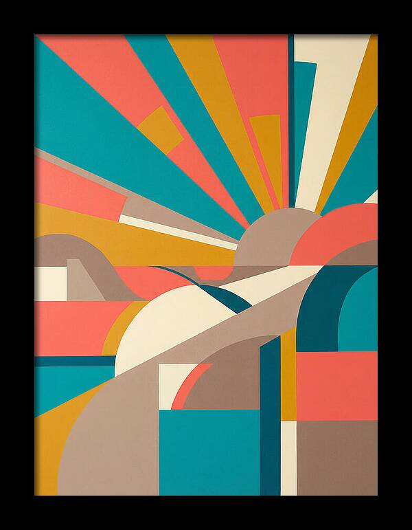 Abstract Sunrise In Bold Colors