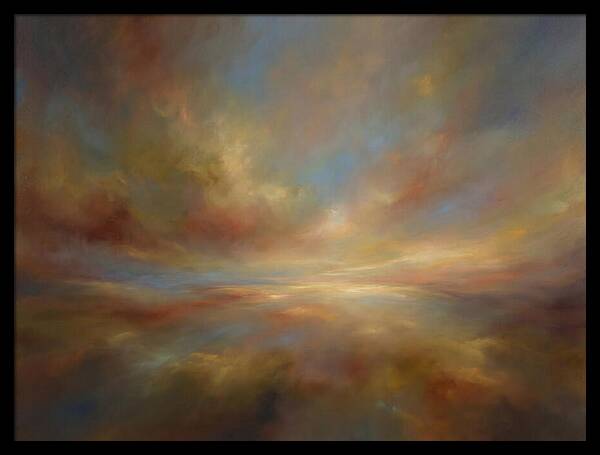 Abstract Sunrise Over Horizon