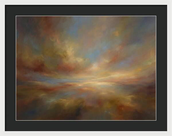 Abstract Sunrise Over Horizon