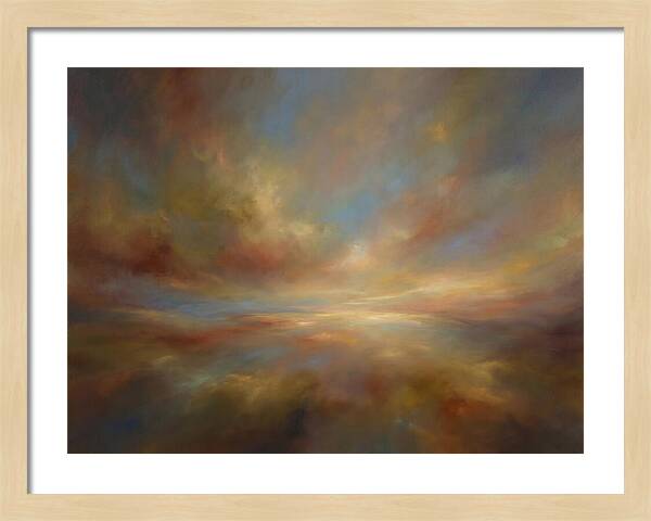 Abstract Sunrise Over Horizon