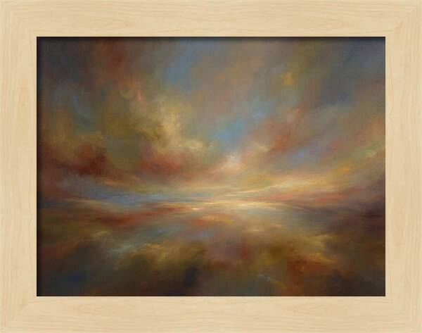 Abstract Sunrise Over Horizon