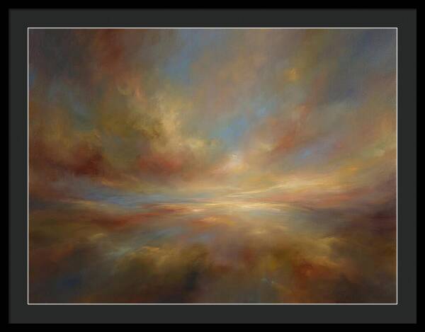 Abstract Sunrise Over Horizon