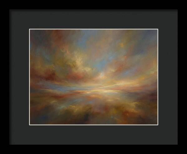 Abstract Sunrise Over Horizon