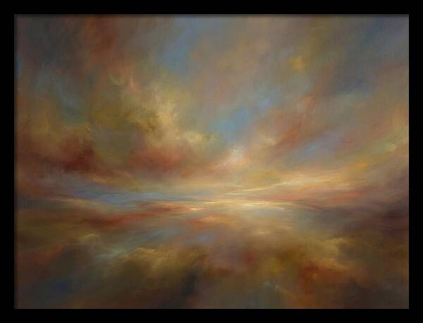 Abstract Sunrise Over Horizon