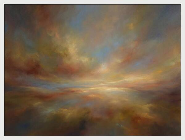 Abstract Sunrise Over Horizon
