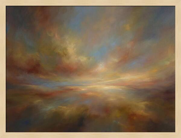 Abstract Sunrise Over Horizon