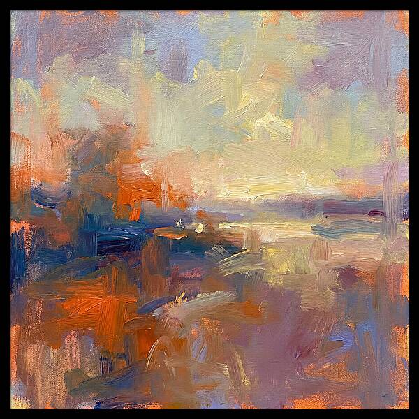 Abstract Sunrise Over Water
